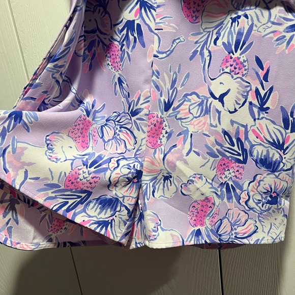 Lilly Pulitzer Ronnie Romper in Light Lilac “Trunks in the Air” - Picture 11 of 15
